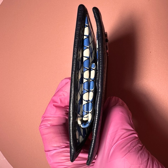 GUCCI Bifold Wallet Vintage Navy Blue - Picture 17 of 17